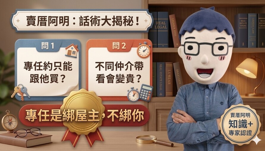 專任約只能跟他買？不同仲介帶看會變貴？專家：這不是規則，是話術！