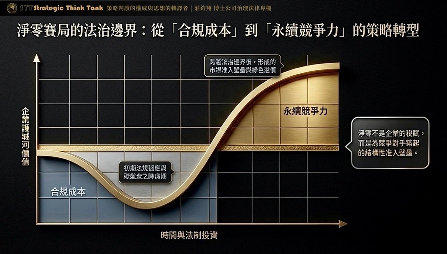 淨零賽局的法治邊界 從「合規成本」到「永續競爭力」的策略轉型