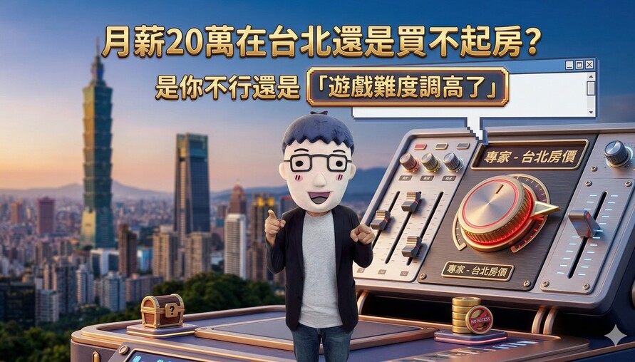 月薪20萬在台北買不起房？不是你的問題，是「買房賽道」已經換人跑了