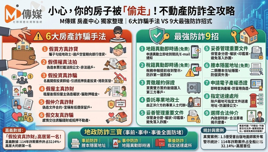 小心你的房子被「偷走」！6大房產詐騙手法　ＶＳ　最強防詐9招　一次看懂