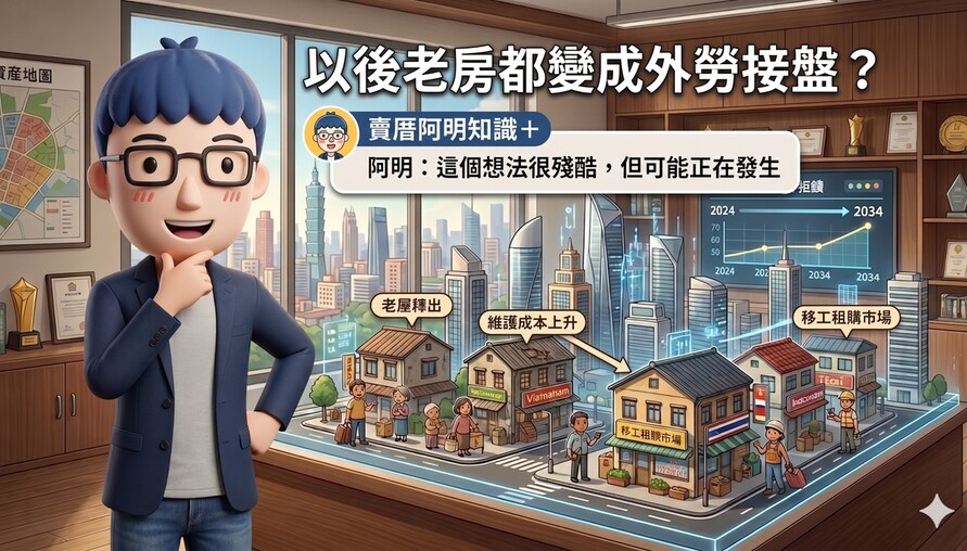 以後老房都變成外勞接盤？阿明：這個想法很殘酷，但可能正在發生