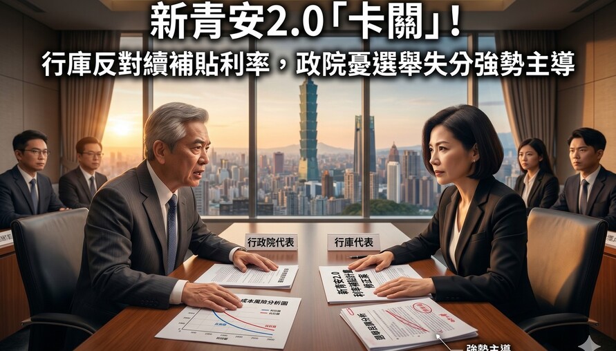 新青安2.0「卡關」！行庫反對續補貼利率，政院憂選舉失分強勢主導