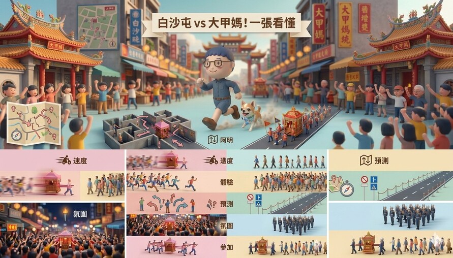 沙屯 vs 大甲媽｜一次看懂