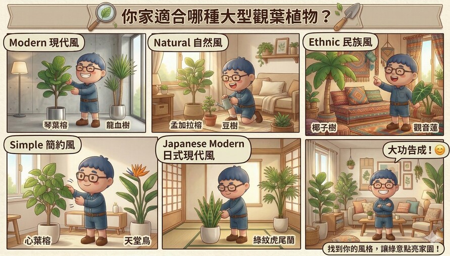 你家適合哪種大型觀葉植物