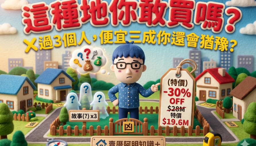 這種地你敢買嗎？死X過3個人，便宜三成你會猶豫？