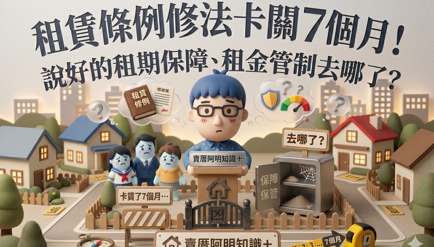 租賃條例修法卡關7個月！說好的租期保障、租金管制去哪了？