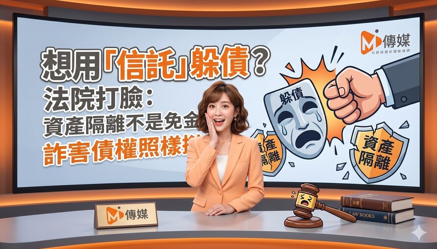 想用「信託」躲債？法院直接打臉：資產隔離不是免責金牌，詐害債權照樣撤銷！