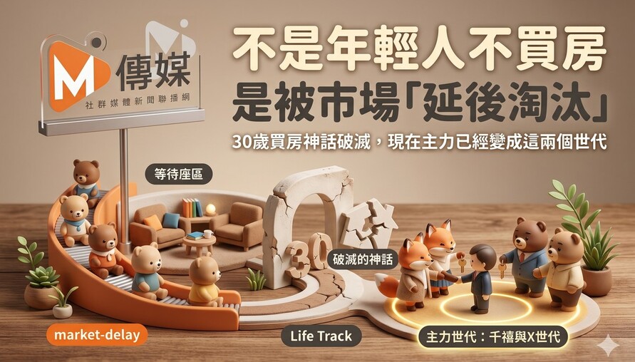 不是年輕人不買房，是被市場「延後淘汰」？30歲買房神話破滅，現在主力已經變成這兩個世代