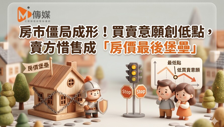 房市僵局成形！國泰金調查：買賣意願雙創低點，賣方惜售成「房價最後堡壘」