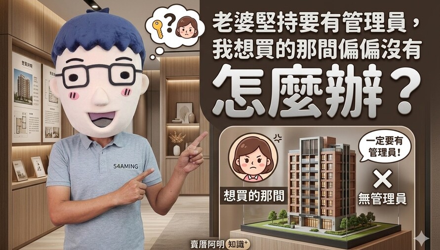 老婆堅持要有管理員，我想買的那間偏偏沒有怎麼辦？