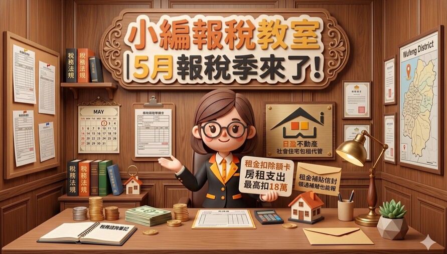 小編報稅教室｜5月報稅季來了！房租支出最高扣18萬，領過租補也能報，資格文件一次看懂