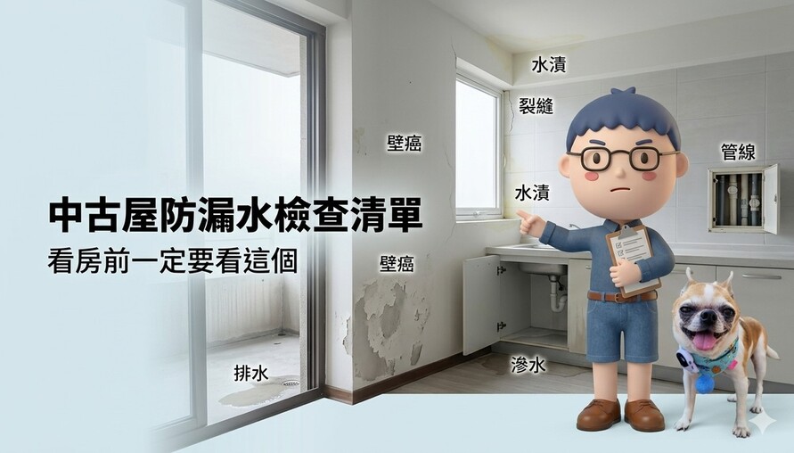 看房前一定要看這個~中古屋防漏水自我檢查