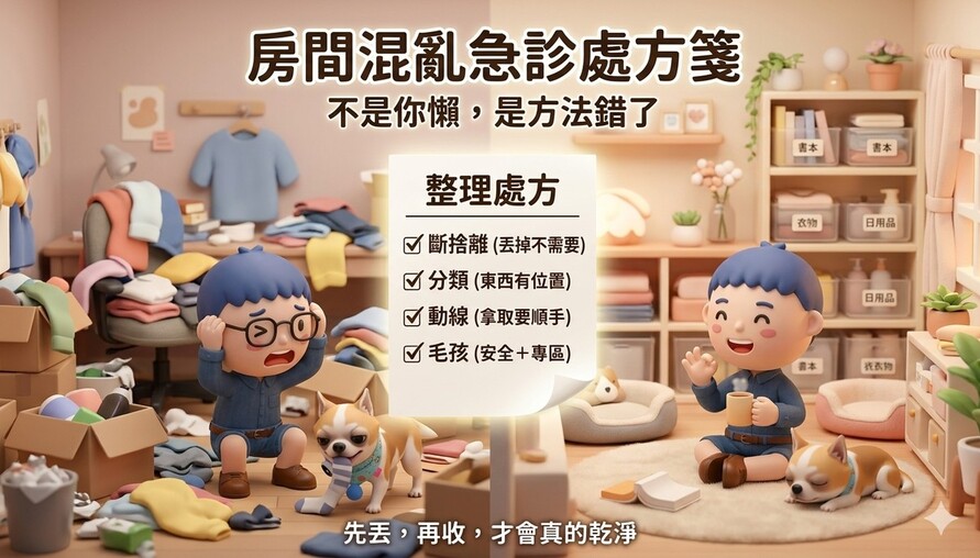 房間混亂急診處方箋｜你不是懶，是該吃藥了