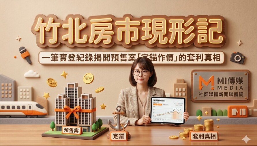 竹北房市現形記：一筆實登紀錄揭開預售案「定錨作價」的套利真相