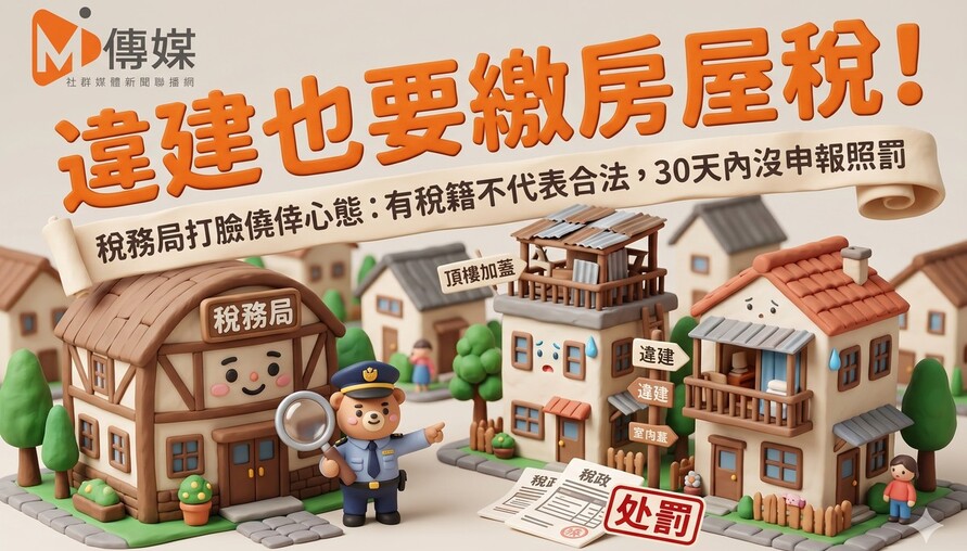 違建也要繳房屋稅！稅務局打臉僥倖心態：有稅籍不代表合法，30天內沒申報照罰