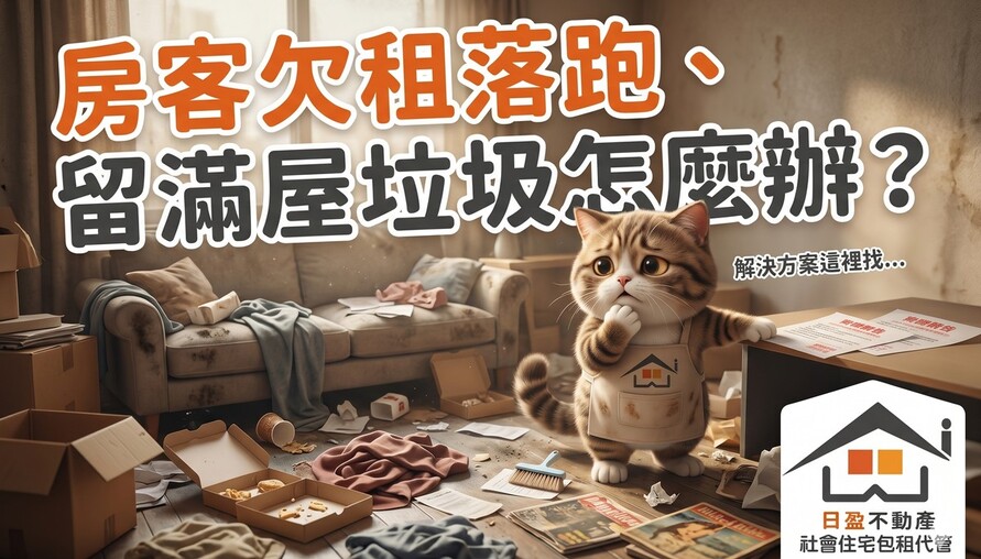 房客欠租落跑、留滿屋垃圾怎麼辦？小編教你「公證、催告、不擅動」三步自保，別讓房東變被告