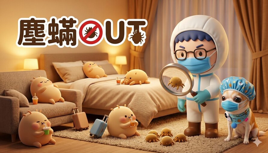 【居家守護指南】別再冤枉塵蟎「咬」人！家事達人教你科學除蟎全攻略