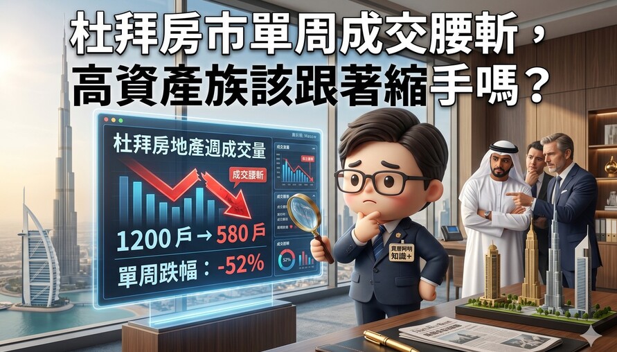 杜拜房市單周成交腰斬、銀行上調風險權重，高資產族該跟著縮手嗎？