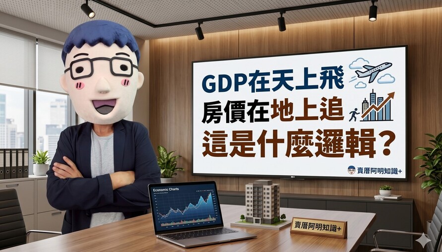 GDP在天上飛，房價在地上追，人均破四萬美元，基本工資新台幣三萬... 這啥邏輯？