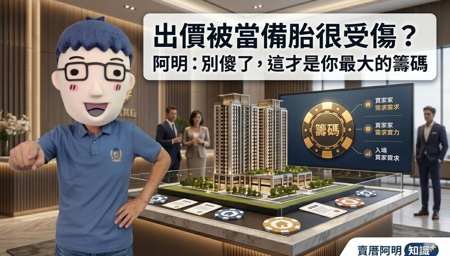 出價被當備胎很受傷？阿明：別傻了，這才是你最大的籌碼