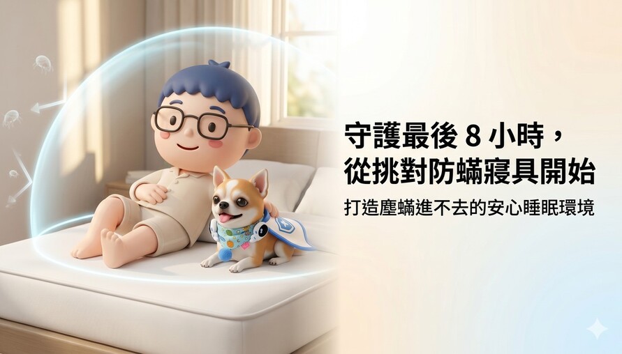 守護最後8小時：防蟎寢具怎麼挑？