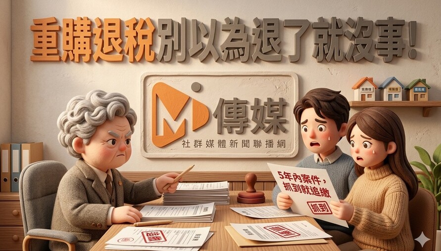 重購退稅別以為退了就沒事！地稅局清查5年內案件，抓到就追繳