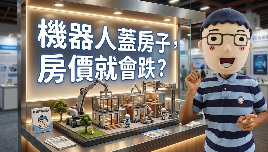 機器人蓋房子，房價就會跌？阿明：成本降三成，但你不一定買得到那個價