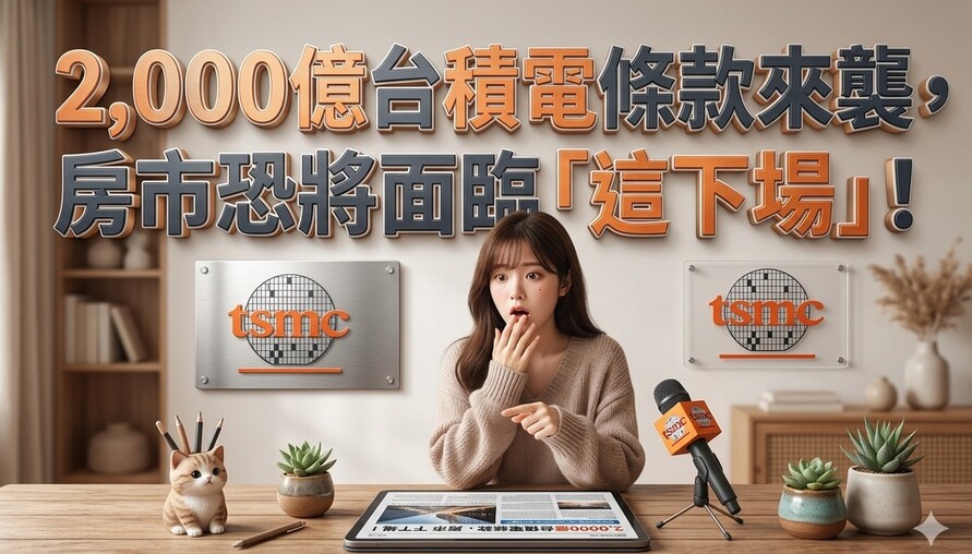 驚！2,000億台積電條款來襲，不只股市，台灣房市恐將面臨「這下場」！