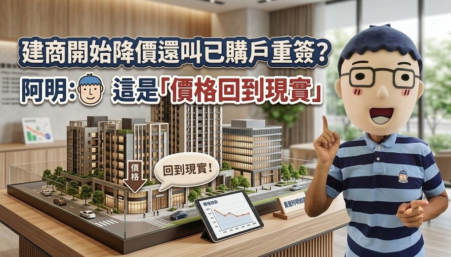 建商開始降價還叫已購戶重簽？阿明：這是「價格回到現實」