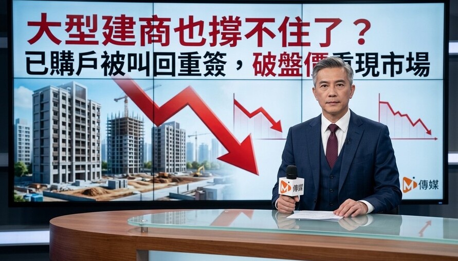 大型建商也撐不住了 ? 台中北屯開出降價第一槍，已購戶被叫回重簽，房價4字頭重現市場