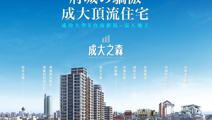 〔阿明幫你看建案〕台南北區「成大之森」：成大第一排、1862坪大基地、24層景觀地標宅