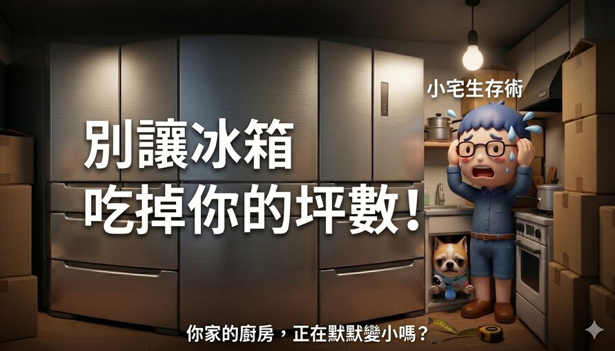 小宅生存術：別讓冰箱吃掉你的坪數！