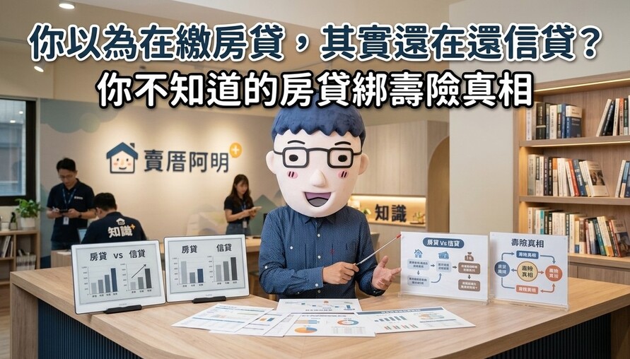 你以為在繳房貸，其實還在還信貸？很多人不知道房貸綁壽險真相