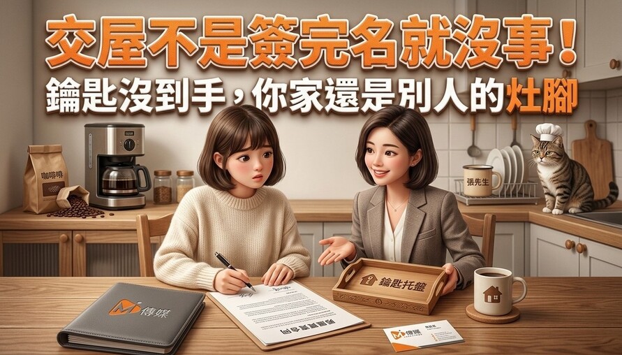 交屋不是簽完名就沒事！一把鑰匙沒到手，你的家可能還是別人的灶腳