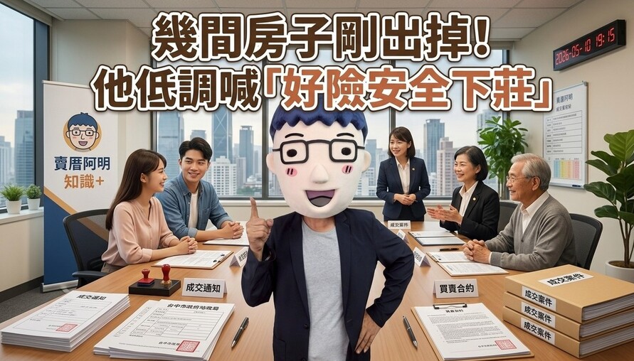 幾間房子剛出掉！他低調喊「好險安全下莊」 網友：這波房地產會比想像中更久
