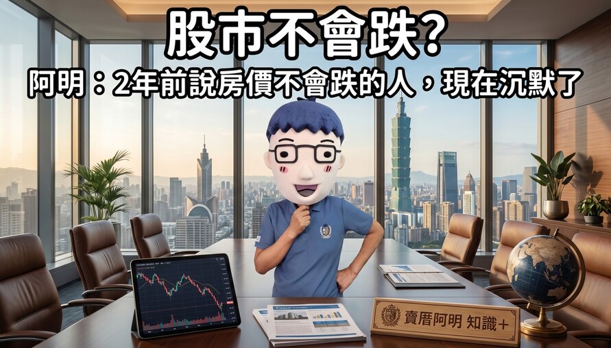 股市不會跌？阿明：2年前說房價不會跌的人，現在沉默了