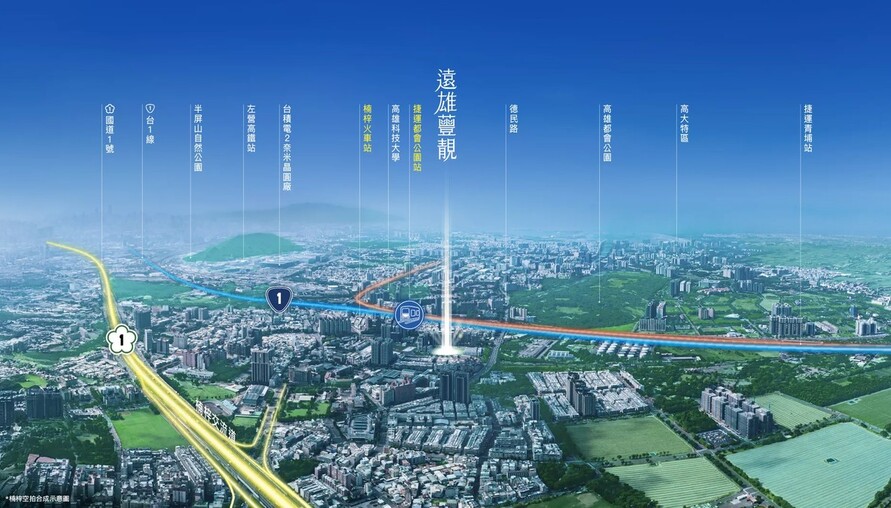 〔阿明幫你看建案〕楠梓「遠雄蘴靚」：3795坪超大基地、5棟22層、686戶大型社區，近捷運都會公園站