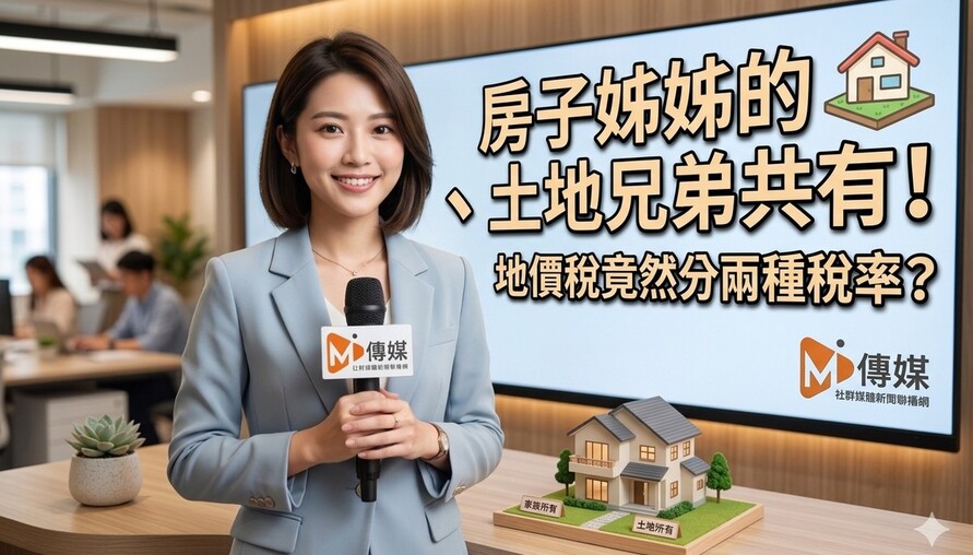 房子姊姊的、土地兄弟共有！地價稅竟然分兩種稅率？稅務局：因為旁系不算自用