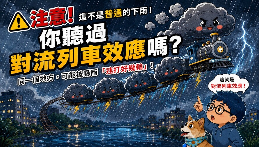 注意！這不是普通的下雨！你聽過「對流列車效應」嗎？