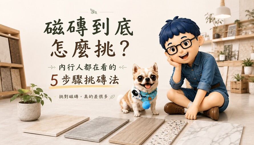 磁磚到底怎麼挑？內行人都在用的「5步驟挑磚法」，很多人裝潢完才發現：最容易後悔的其實是地板