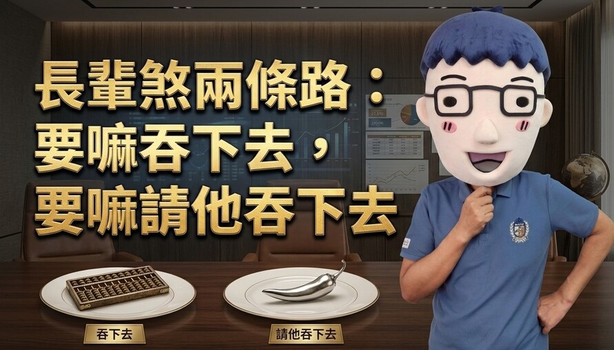 長輩煞兩條路：要嘛吞下去，要嘛請他吞下去
