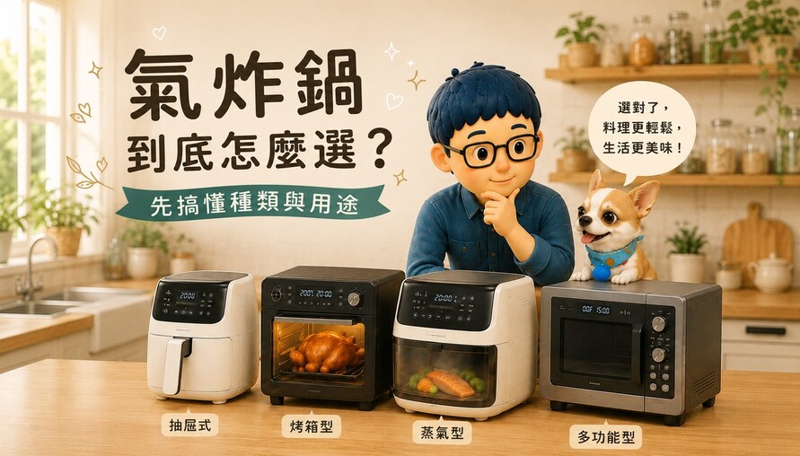 氣炸鍋到底怎麼選？ 先搞懂種類與用途