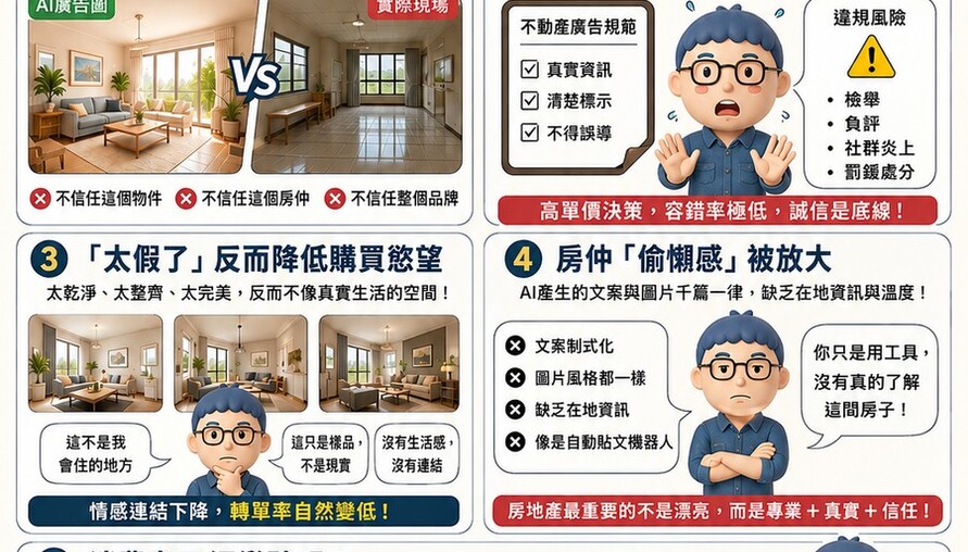 AI賣房廣告引反感？消費者直言「太假了」　阿明直言：不是科技的問題，是誠信正在被消耗