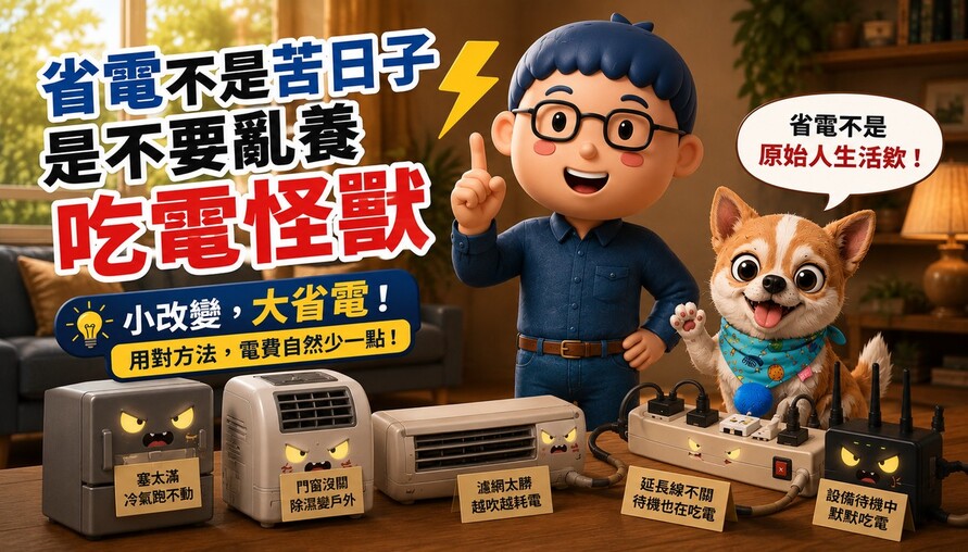 省電不是苦日子！是不要亂養吃電怪獸