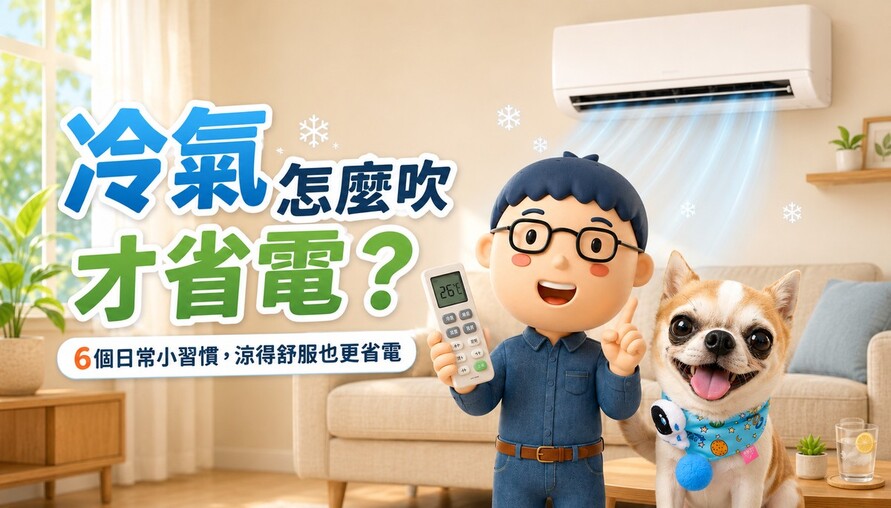 冷氣怎麼吹才省電？6個日常小習慣，涼得舒服也不怕電費爆表