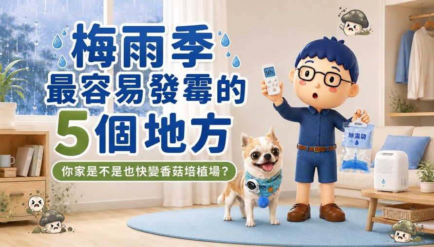 梅雨季最容易發霉的5個地方！你家中了幾個？