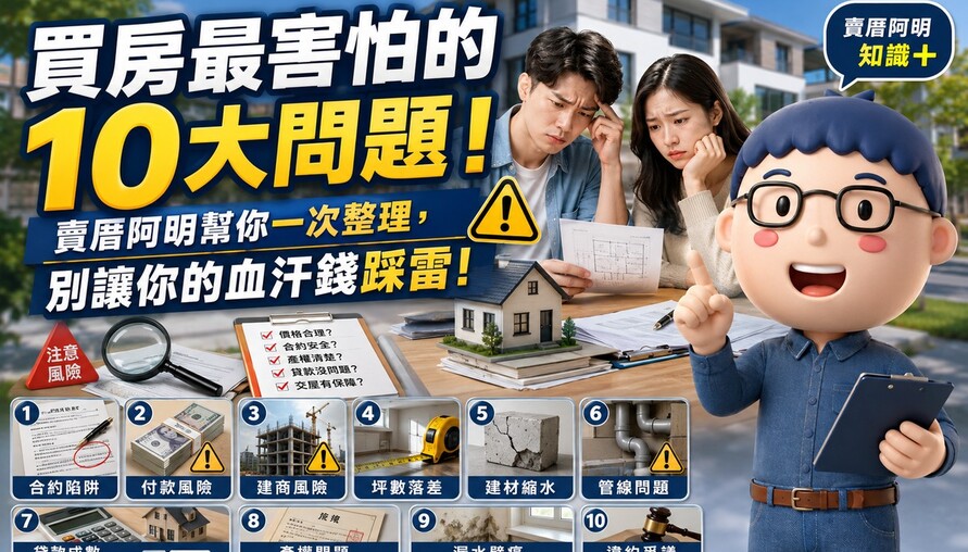 「交屋延遲暴增」！買房10大地雷一次看 阿明嘆：別讓血汗錢變廢紙