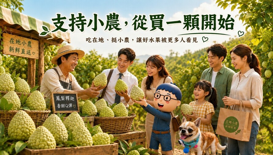一顆鳳梨釋迦背後的故事：認識小農用心，也吃出更多美味