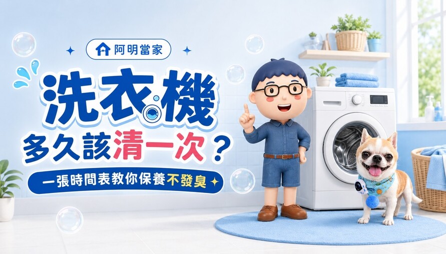 洗衣機多久該清一次？一張時間表教你保養不發臭