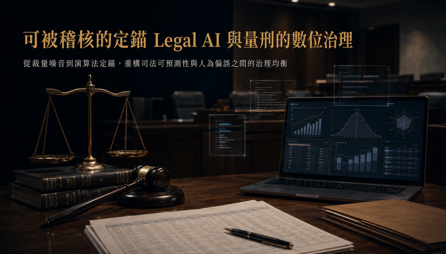 【 可被稽核的定錨 Legal AI 與量刑的數位治理 】從裁量噪音到演算法定錨，重構司法可預測性與人為偏誤之間的治理均衡